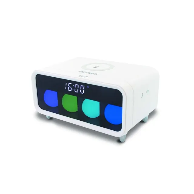 metronic-477029-r-veil-avec-chargeur-induction-sans-fil-et-effets-lumineux-blanc image 1