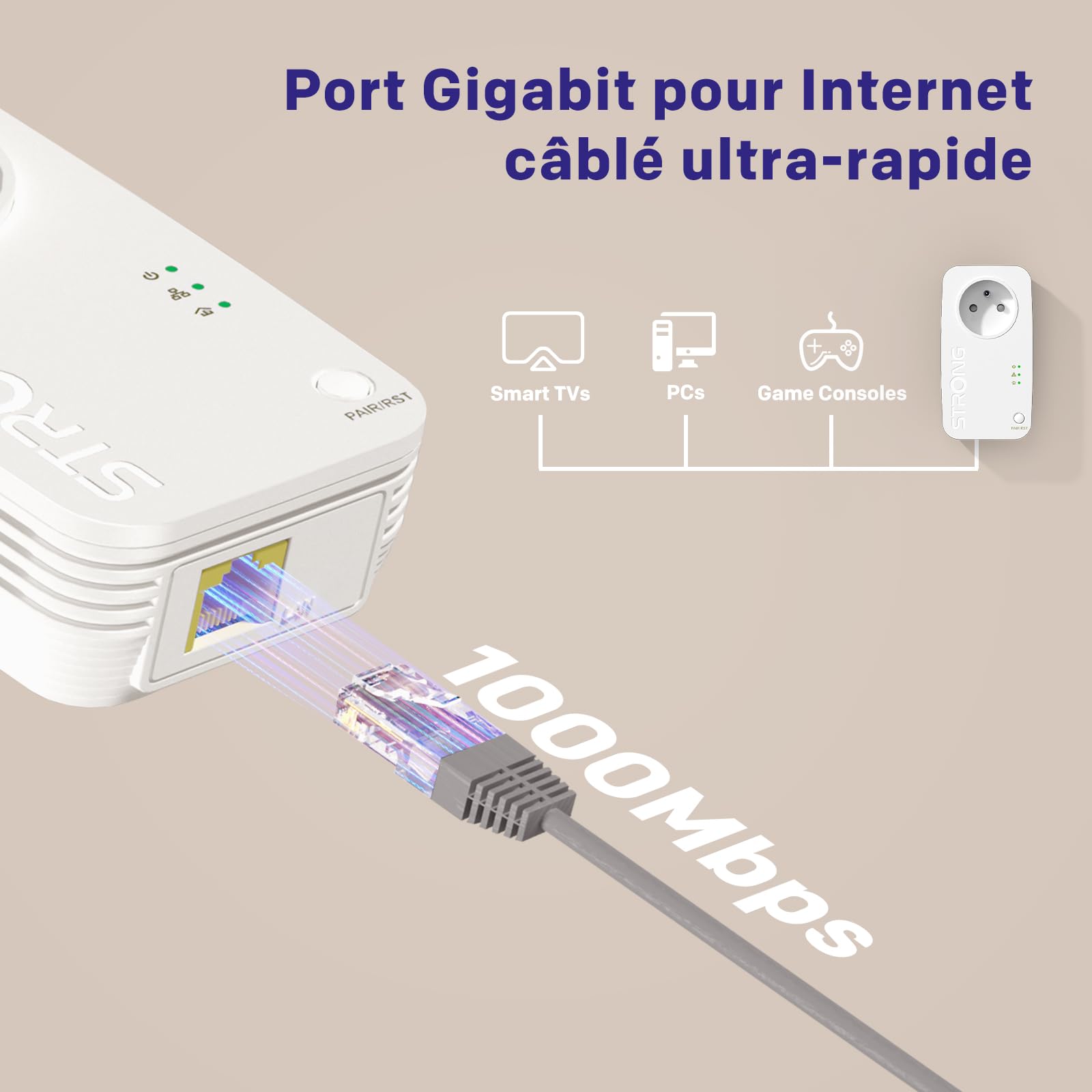 strong-cpl-av1000-mbps-prise-int-gr-e-port-gigabit-kit-de-2-adaptateurs-cpl image 3