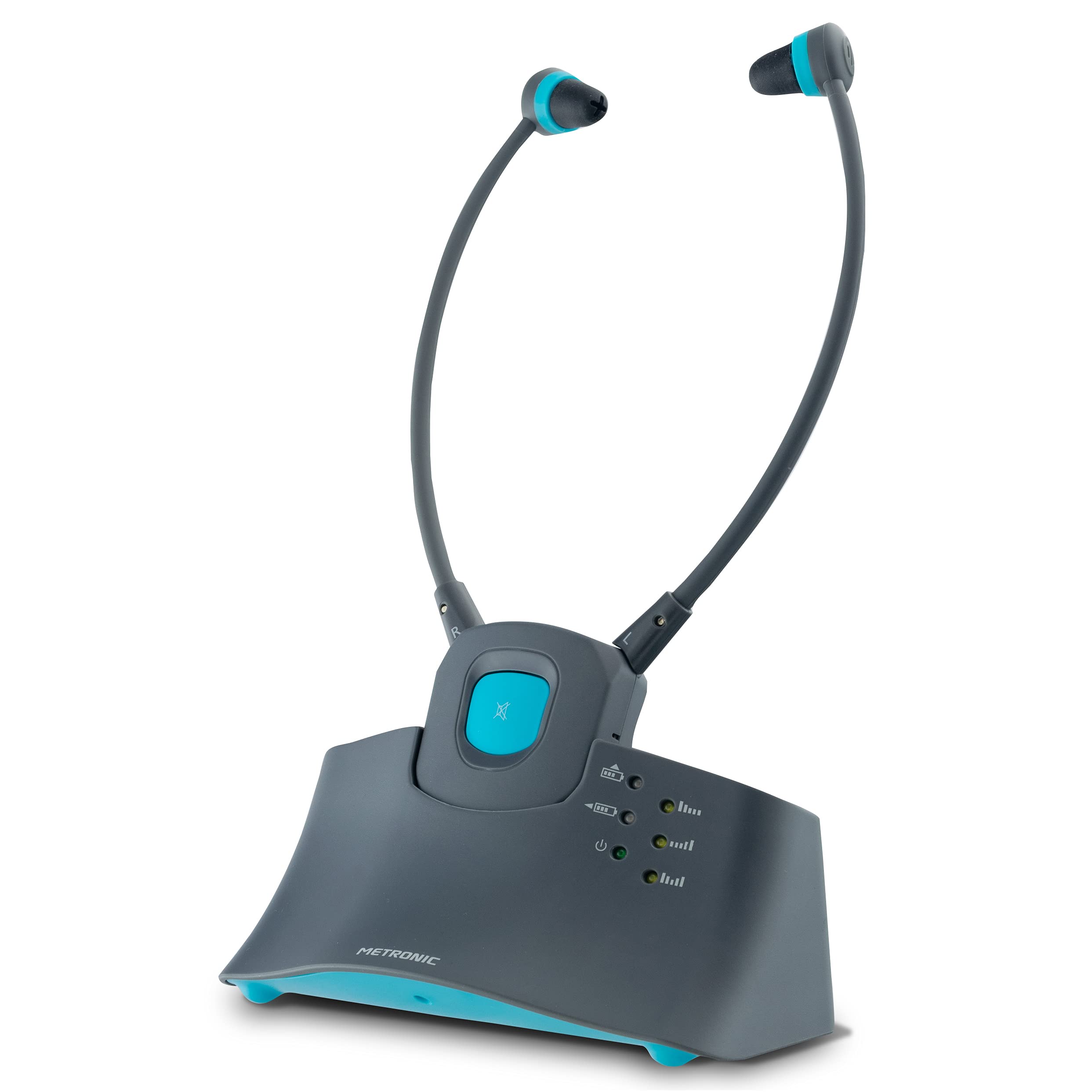 metronic-480143-casque-filaire-tv-circum-auriculaire-jack-6-m-noir image 6