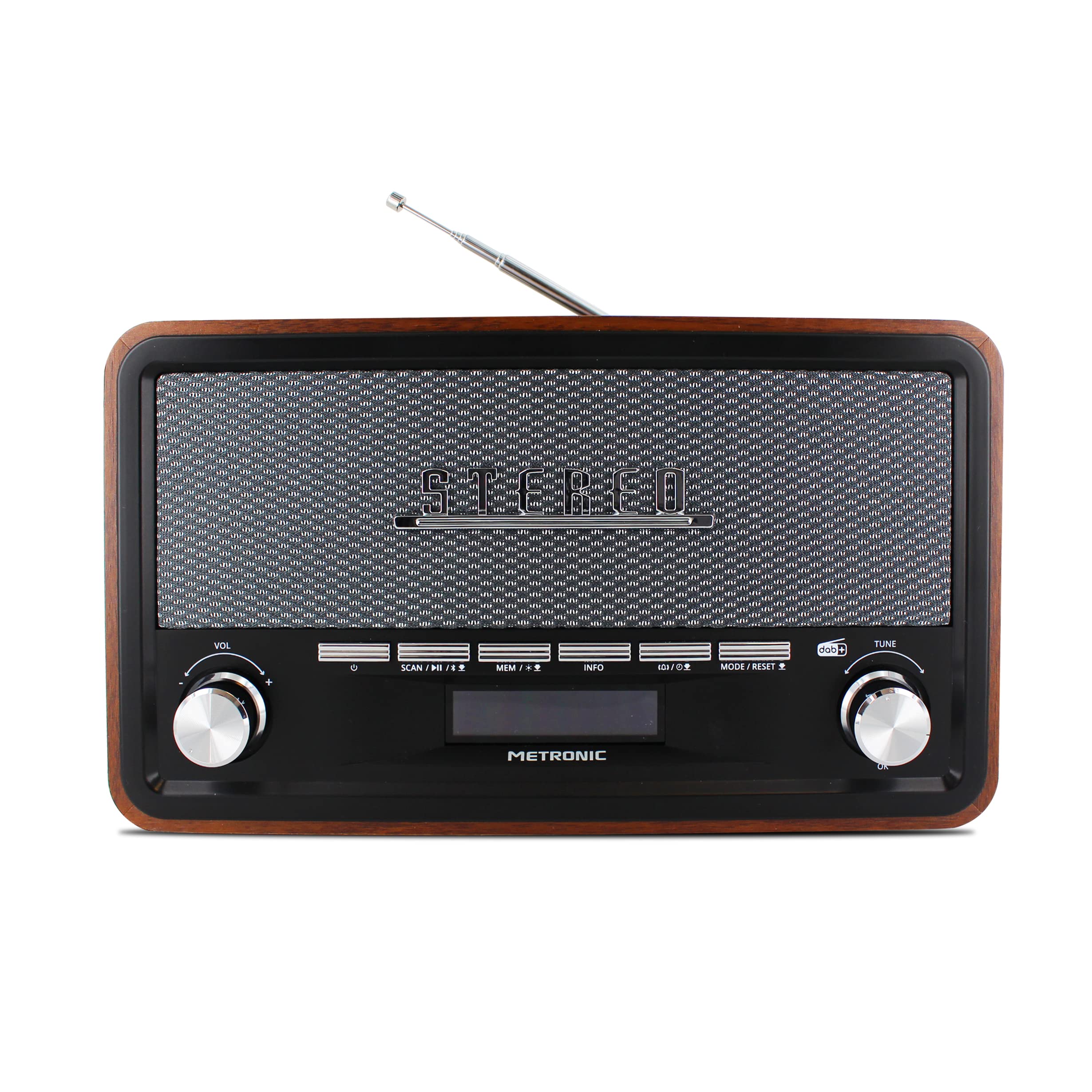 metronic-477230-radio-vintage-bluetooth-dab-fm-rds-double-alarme-dimmer image 3