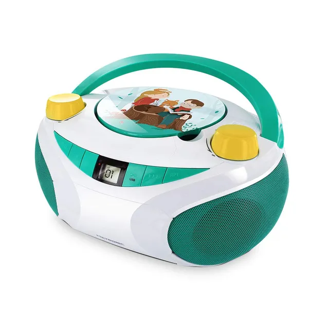 metronic-477175-lecteur-cd-little-stories-usb-vert-enfant image 1