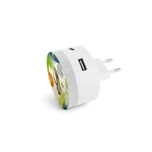 metronic-495024-chargeur-veilleuse-2-ports-usb-th-me-jungle-enfant image 7