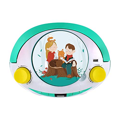 metronic-477175-lecteur-cd-little-stories-usb-vert-enfant image 7