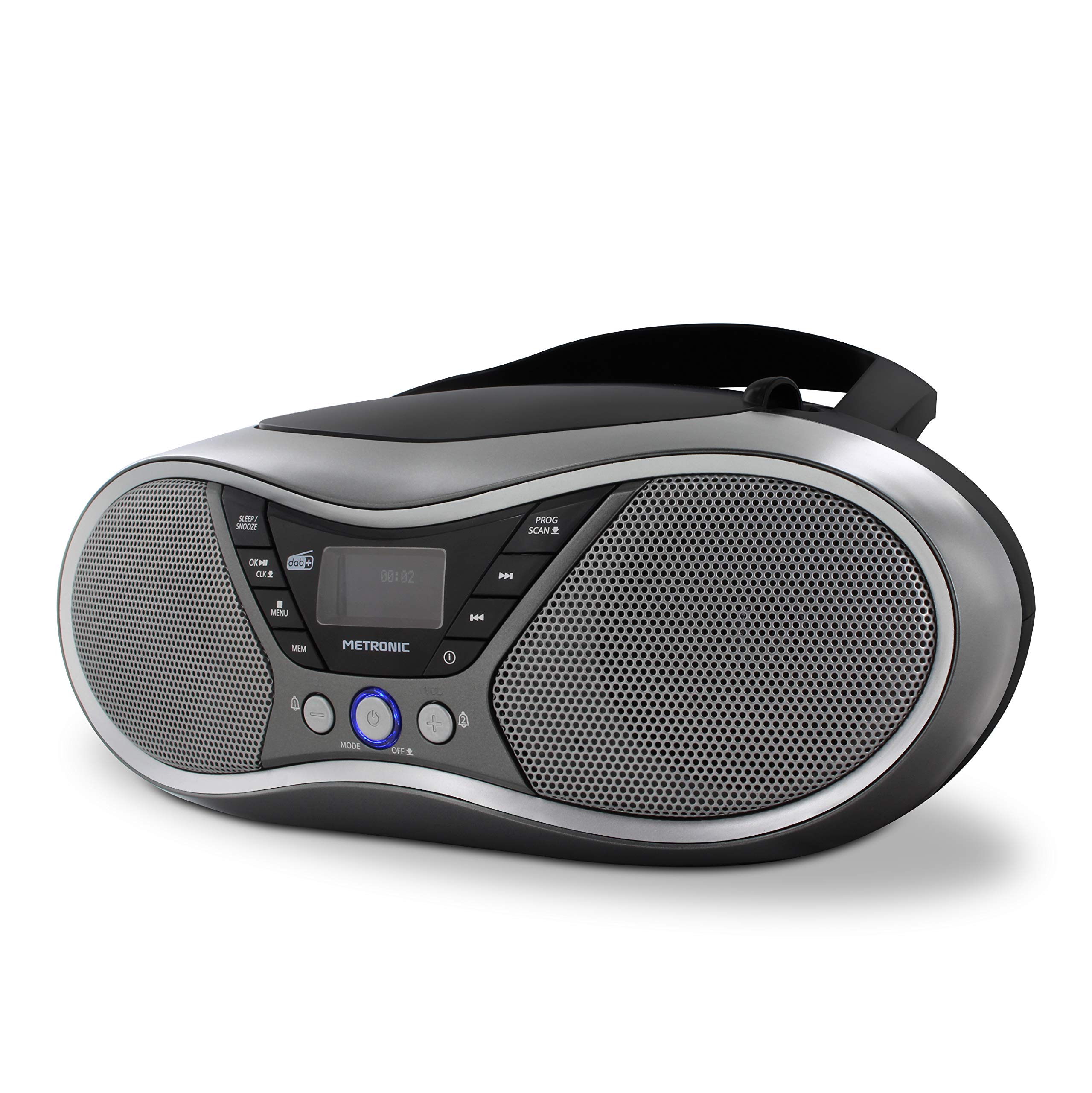 metronic-477171-lecteur-cd-mp3-dab-fm-rds-usb-r-veil-double-alarme-gris-noir image 2