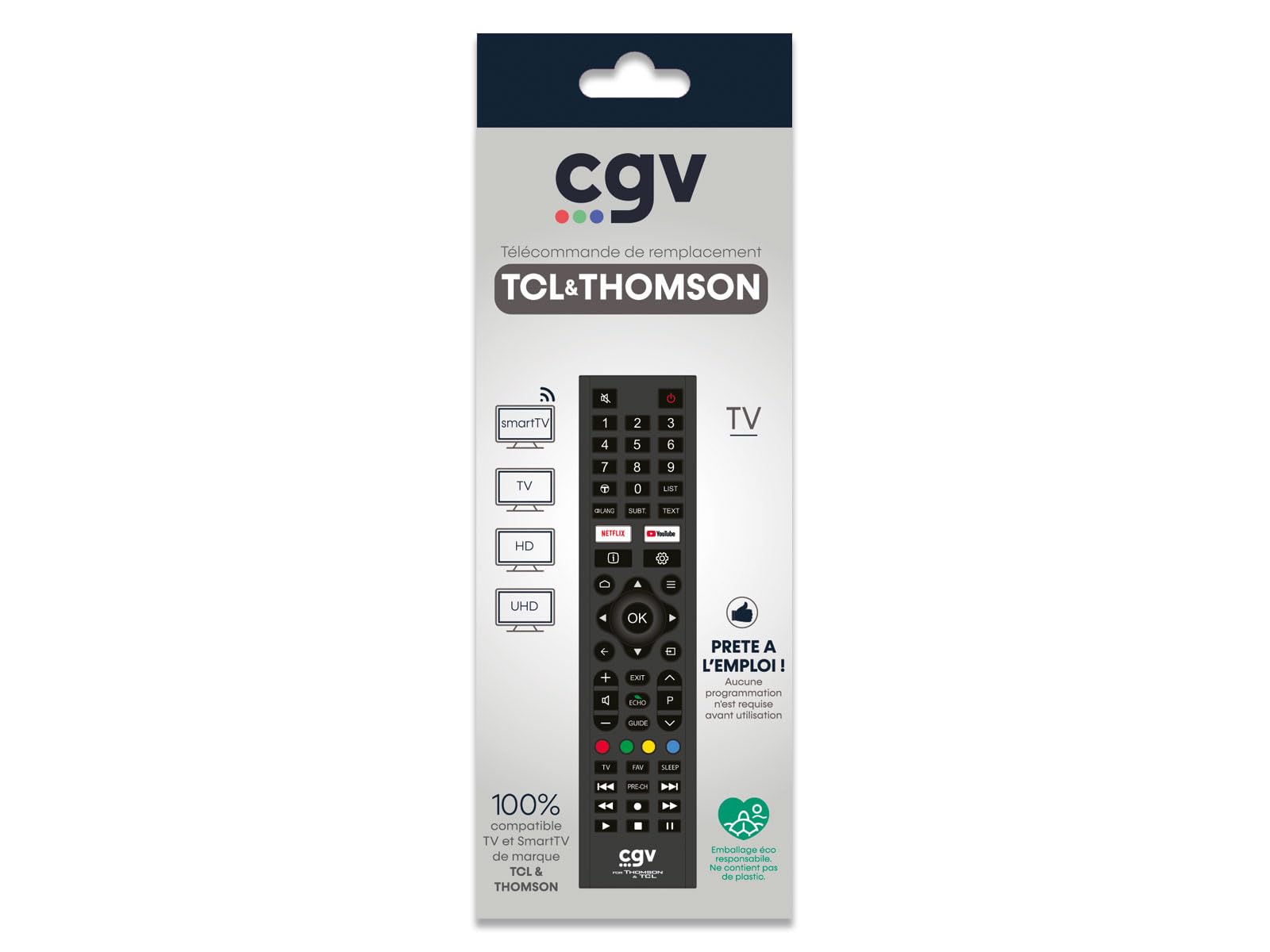 cgv-fidelio-t-l-commande-de-remplacement-pour-tv-tcl-et-thomson image 2