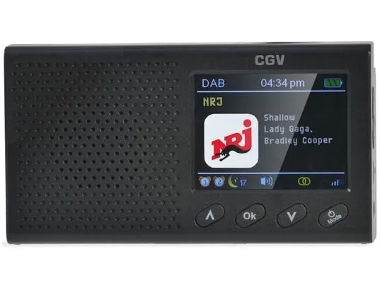 cgv-dr-pocket-radio-num-rique-portable-fm-dab-ultra-compacte image 1