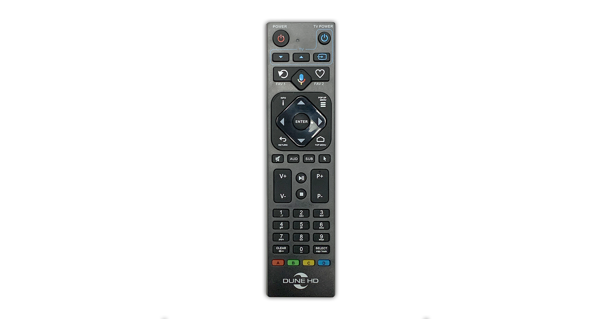 dune-hd-bt-airmouse-remote-r3-t-l-commande-bluetooth-avec-micro-air-mouse-et-app image 1