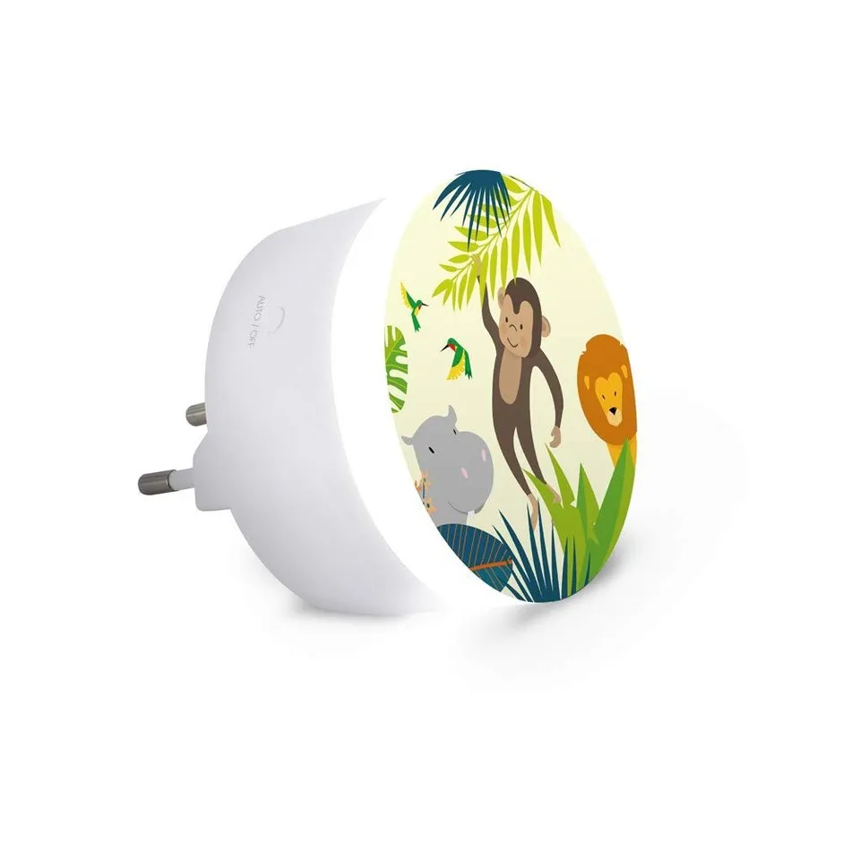 metronic-495024-chargeur-veilleuse-2-ports-usb-th-me-jungle-enfant image 1