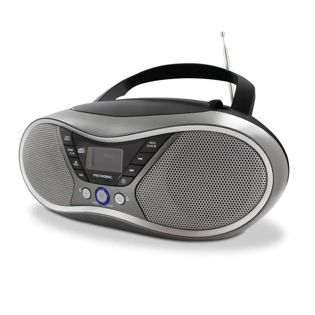 metronic-477171-lecteur-cd-mp3-dab-fm-rds-usb-r-veil-double-alarme-gris-noir image 1