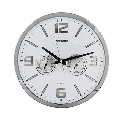 metronic-477327-horloge-murale-quartz-celsius-blanche-thermom-tre-hygrom-tre image 5