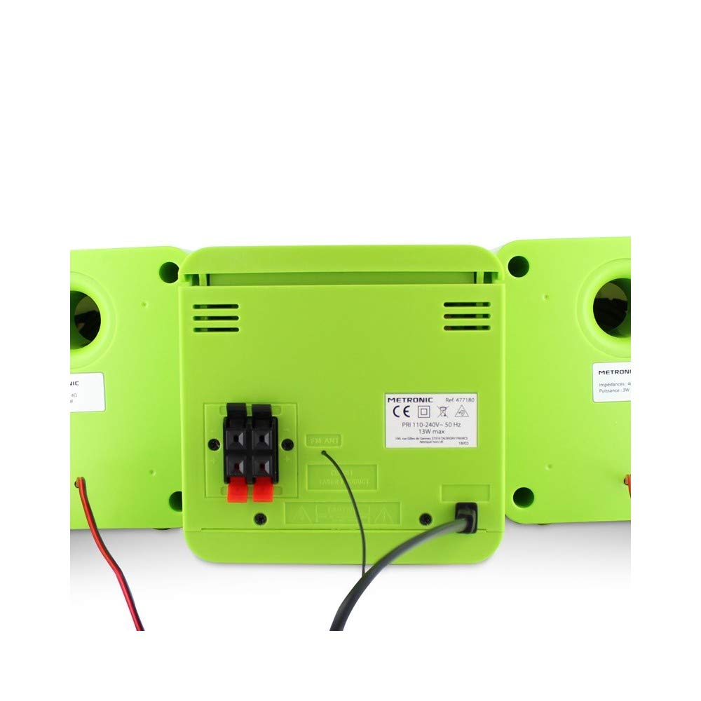 metronic-477180-gulli-micro-cha-ne-lecteur-cd-enfant-12w-usb-verte image 5