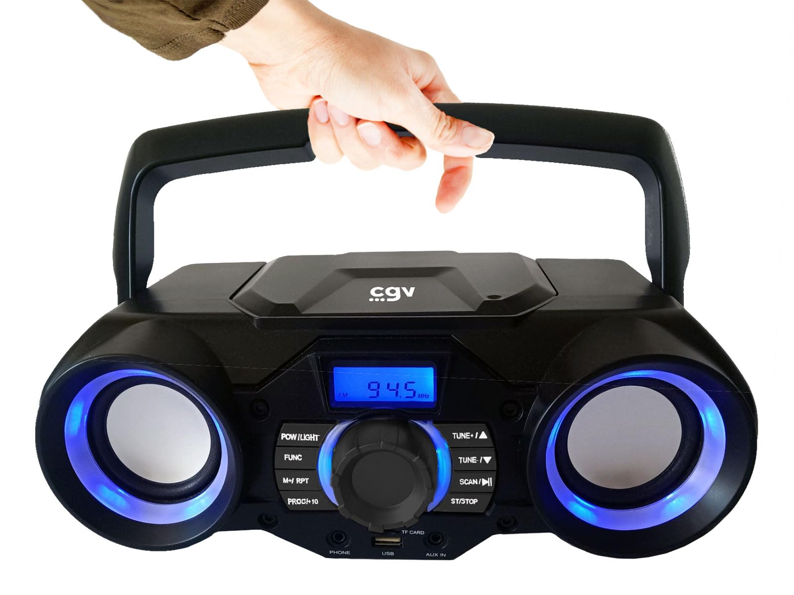 cgv-cd-sg-1-radio-lecteur-cd-portable-avec-effets-lumineux-led image 2