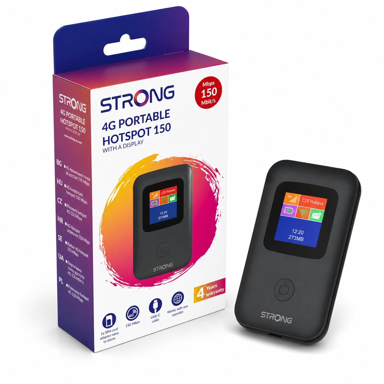 strong-4g-airspot-220-routeur-wifi-4g-portable-sim-cat4-150-mbps image 1