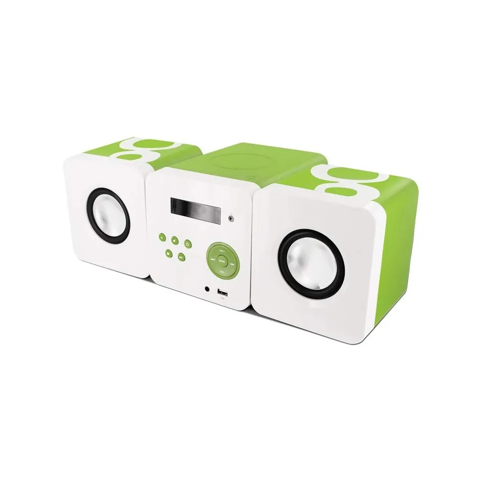 metronic-477180-gulli-micro-cha-ne-lecteur-cd-enfant-12w-usb-verte image 1