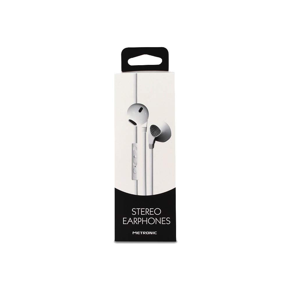 metronic-480121-couteur-intra-auriculaire-avec-micro-1-2-m-blanc image 2