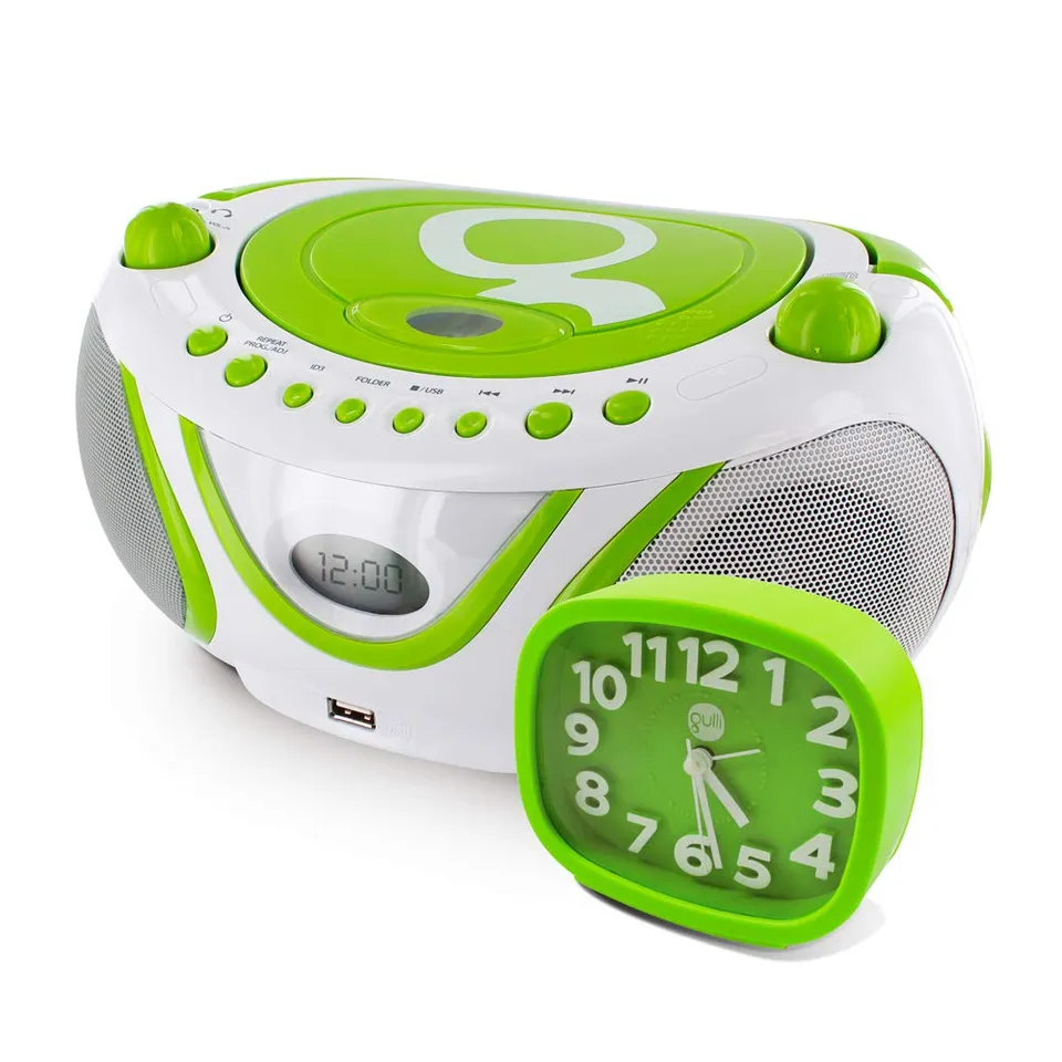 metronic-477293-ensemble-gulli-vert-lecteur-cd-mp3-avec-port-usb-et-r-veil image 1