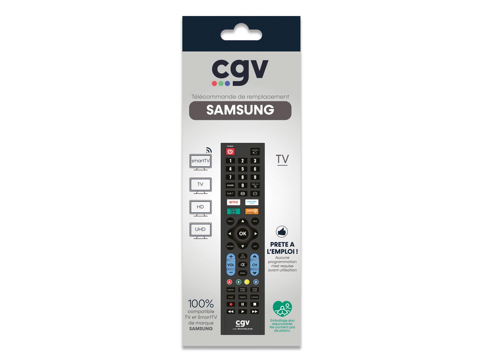 cgv-fidelio-t-l-commande-de-remplacement-universelle-pour-tv-samsung image 2