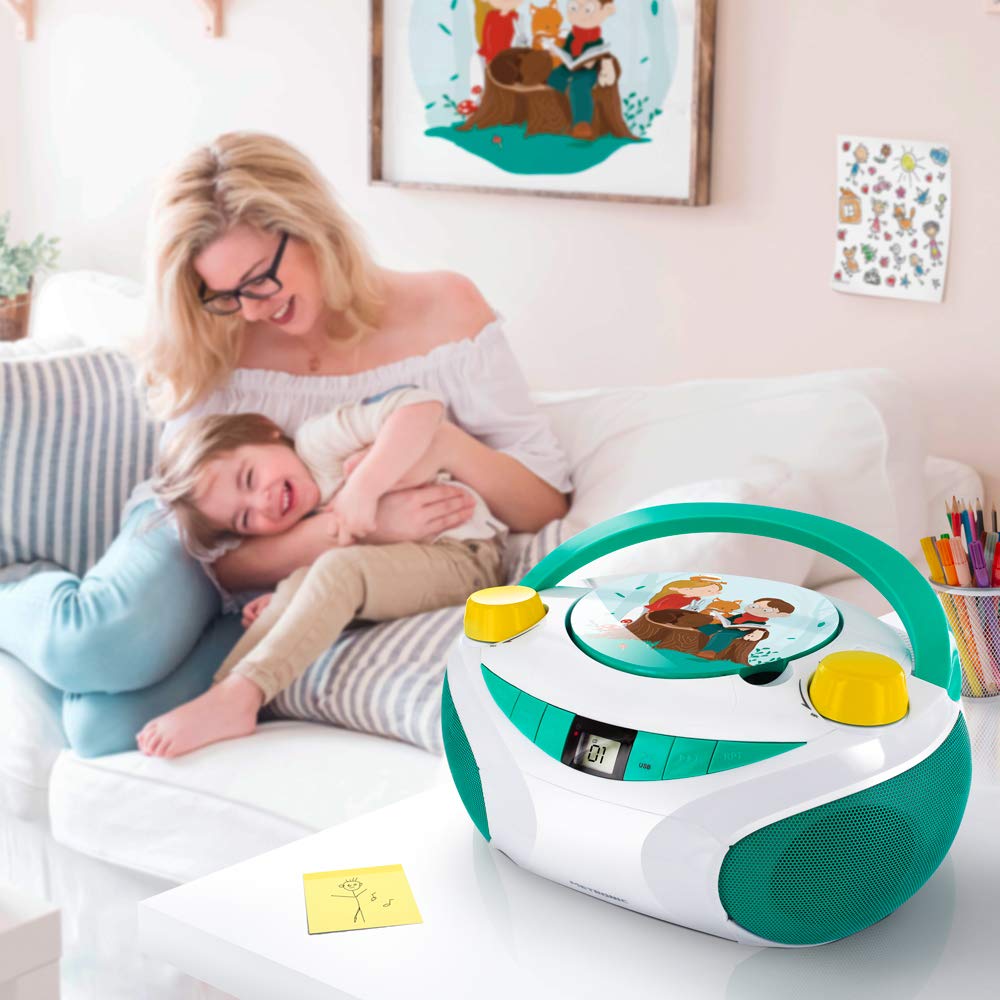 metronic-477175-lecteur-cd-little-stories-usb-vert-enfant image 5