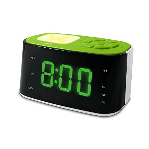 metronic-477027-gulli-radio-r-veil-veilleuse-enfant-port-usb-vert-blanc image 6