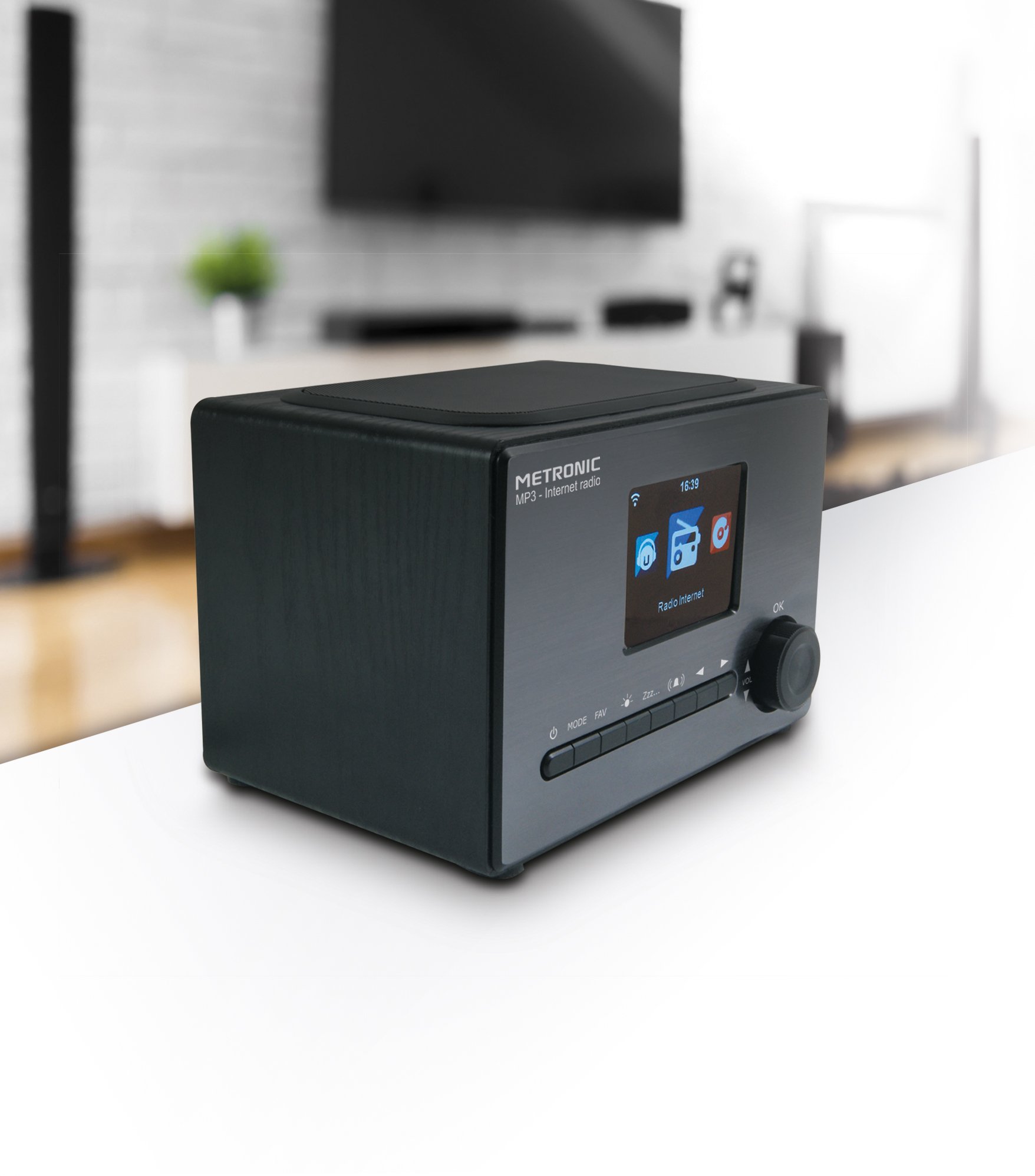 metronic-477260-radio-connect-e-internet-wifi-5w-cran-couleur-noire image 2