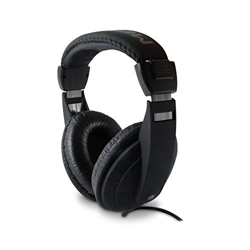 metronic-480143-casque-filaire-tv-circum-auriculaire-jack-6-m-noir image 7