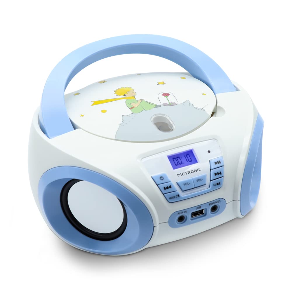metronic-477176-lecteur-cd-portable-usb-bleu-sur-piles-ou-secteur image 1