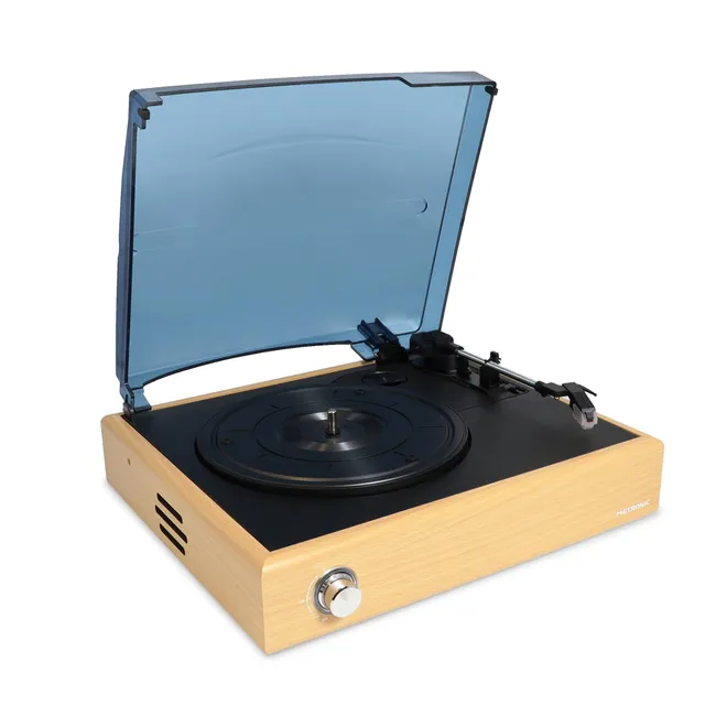 metronic-477360-platine-vinyle-bluetooth-vintage-3-vitesses-bois image 1