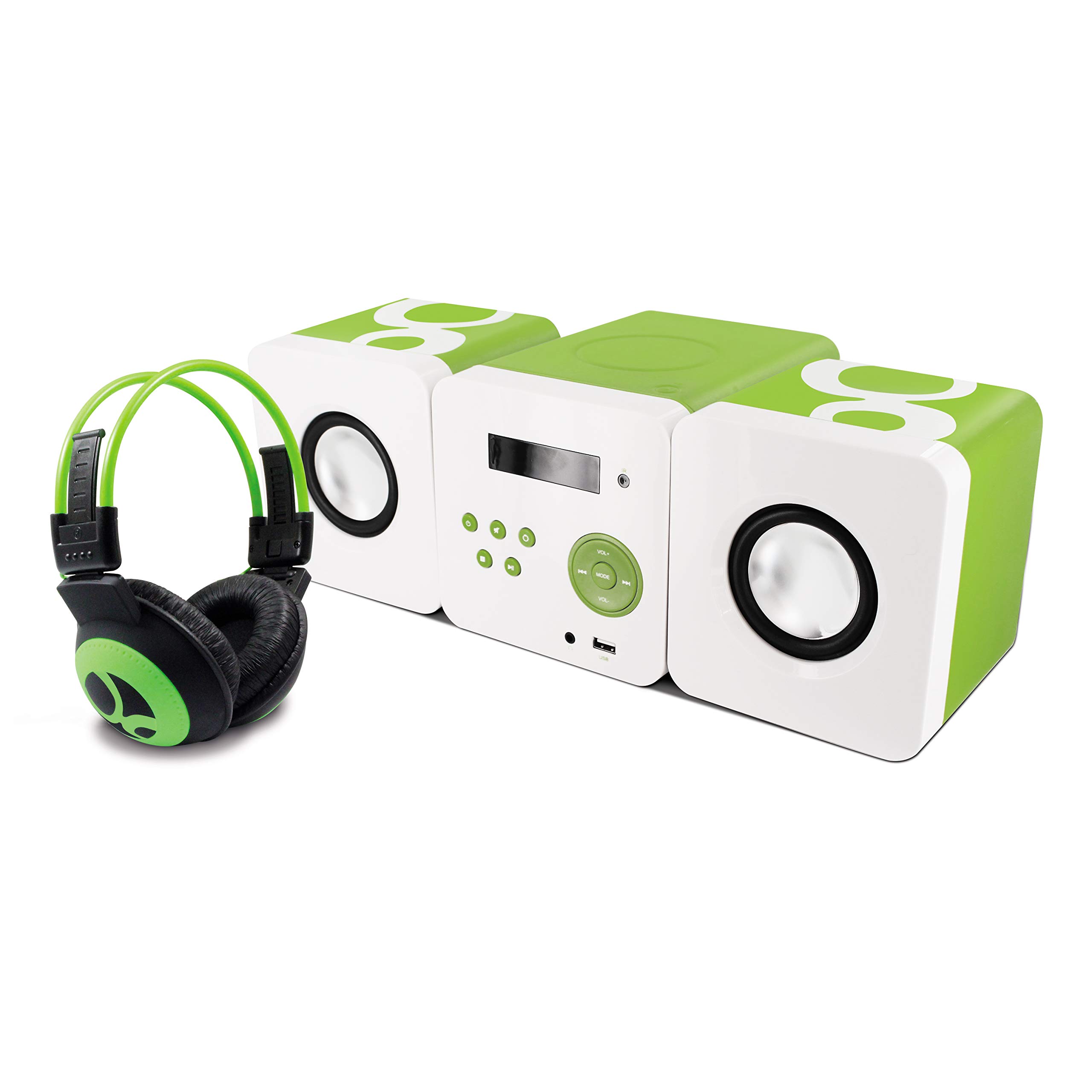 metronic-477298-gulli-micro-cha-ne-radio-cd-usb-enfant-vert-et-noir-avec-casque image 7