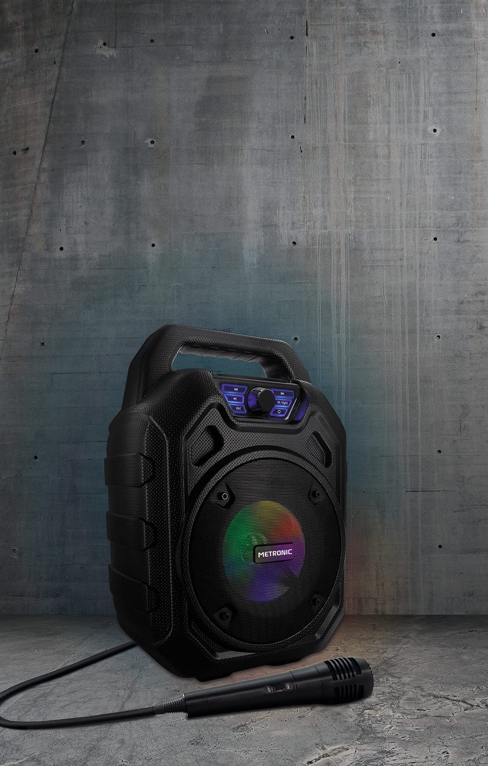 metronic-477188-mini-high-power-enceinte-bluetooth-noire-avec-micro image 5
