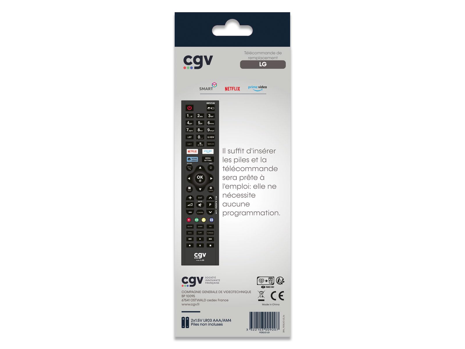 cgv-fidelio-lg-t-l-commande-de-remplacement-universelle image 3