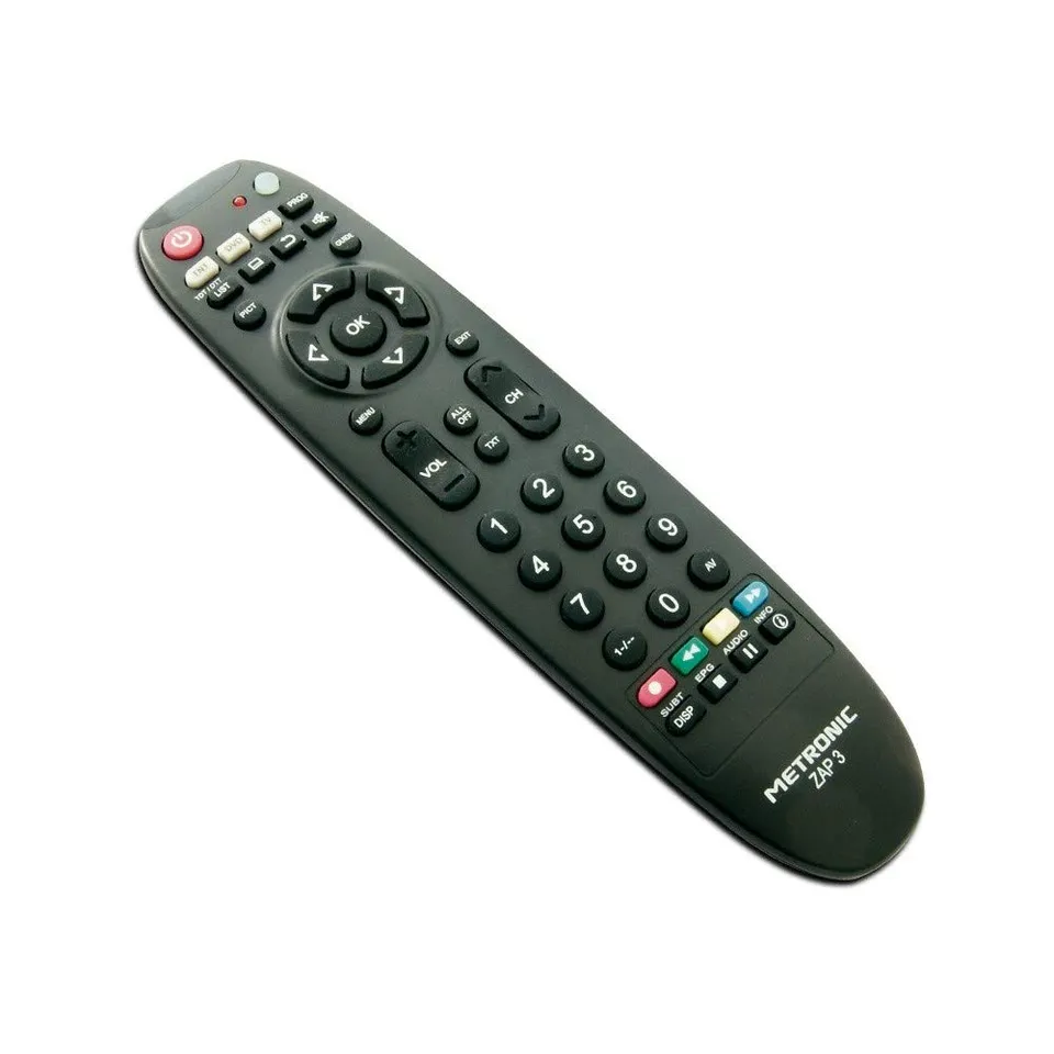 metronic-tcde-zap3-495386-t-l-commande-universelle-tv-dvd-tnt-noire image 1