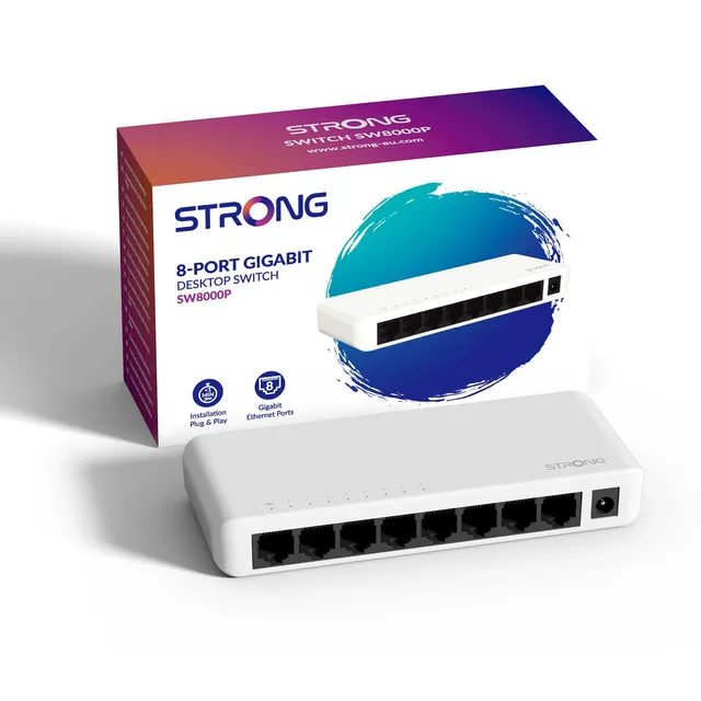 strong-switch-ethernet-8-ports-gigabit-10-100-1000-mbps image 1