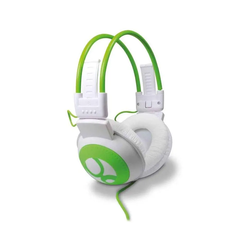 metronic-480159-gulli-casque-audio-enfant-supra-auriculaire-pliable-blanc-vert image 1