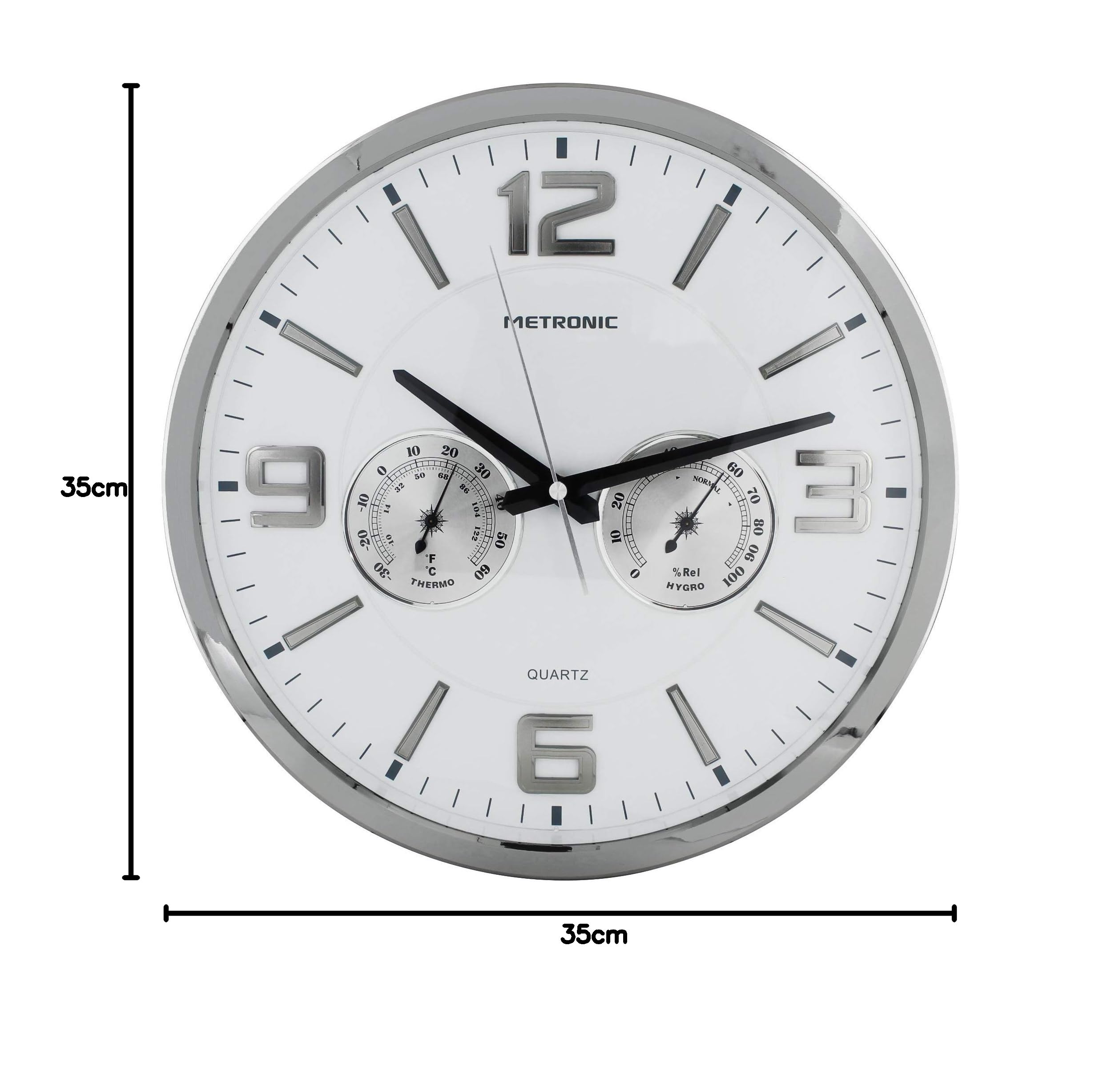 metronic-477327-horloge-murale-quartz-celsius-blanche-thermom-tre-hygrom-tre image 3